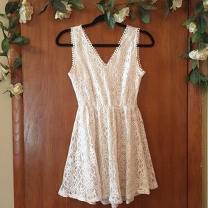 Off-white Lace Dress